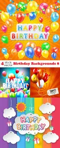 Vectors - Birthday Backgrounds 8