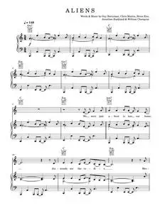A l i e n s - Coldplay (Piano-Vocal-Guitar (Piano Accompaniment))