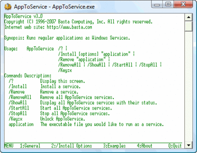 Basta Computing AppToService v3.0.10227.0