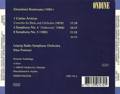 Max Pommer, Leipzig Radio Symphony Orchestra - Einojuhani Rautavaara: Cantus Arcticus, Symphonies 4 & 5 (1997)