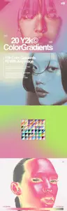 20 Y2k Color Gradients for Photoshop