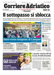 Corriere Adriatico Pesaro - 24 Settembre 2024