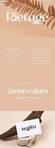 Rietage Modern Elegant Sans Serif Font ESDWFQR