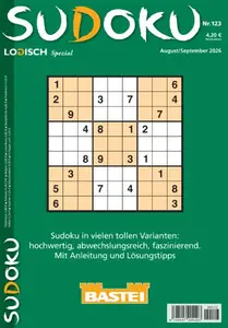 Sudoku Logisch Spezial Nr.123 - August-September 2026