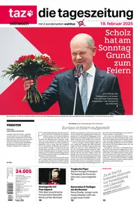 taz die tageszeitung  - 19 Februar 2025