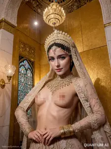 AI McKenna Grace - Middle East Princess Hijab Eastern Luxurious Eastern Fashion (AI Generated)