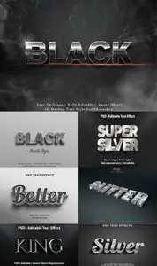 Psd text effect set part 25