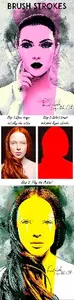 Brush Strokes Photoshop Action 25813483