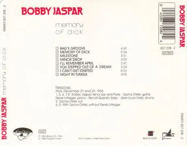 Bobby Jaspar - Memory Of Dick (1955) {EmArcy 837 208-2 rel 1988}