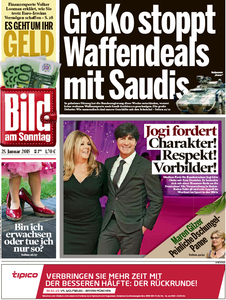 Bild am Sonntag, 25. Januar 2015
