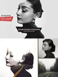 CreativeMarket - Squar Double Exposure Action