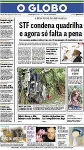 Jornal O Globo - 23 de outubro de 2012 - Terça