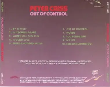 Peter Criss - Out Of Control (1980) [2020, Japan]