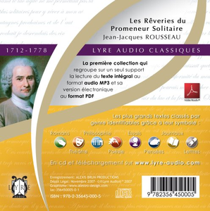 Jean-Jacques Rousseau, "Les rêveries du promeneur solitaire"