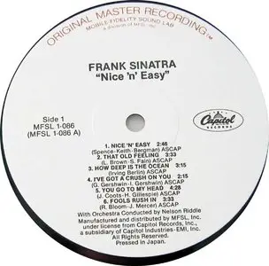 Frank Sinatra:  Nice 'n' Easy (Japan MFSL Limited Edition 200 Gram Pressing - 24/96)