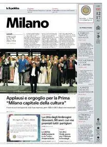 la Repubblica Milano - 8 Dicembre 2017
