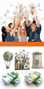 Money - dollars and euros