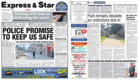 Express and Star Sandwell Edition – March 25, 2020
