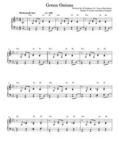 Green Onions - Booker T. & The MG's, The Young Rascals (Piano Vocal)