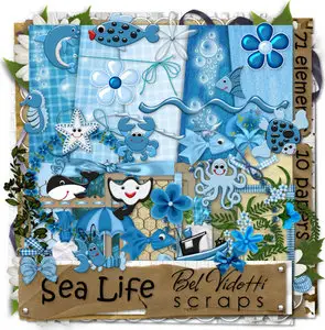 Scrap Kit: Bel Vidotti Scraps - Sea Life