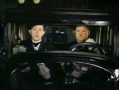 LAUREL & HARDY: The Midnight Patrol (1933) - colored -