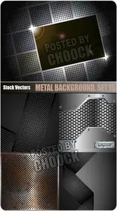 Metal background. Set.15 - Stock Vector