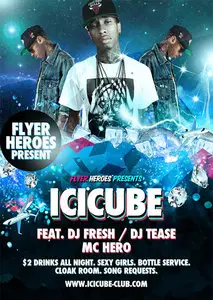 Icicube PSD Flyer Template