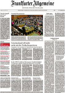 Frankfurter Allgemeine Zeitung vom Samstag, 31. Januar 2015