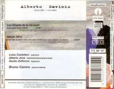 Alberto Savinio - Les Chants De La Mi-Mort (1992)
