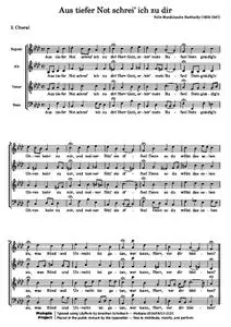 Mendelssohn-BartholdyF - Aus tiefer Not schrei’ ich zu dir