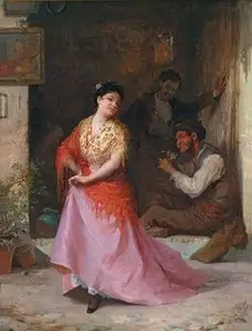 Italian painter Eugene von Blaas (1843-1932)