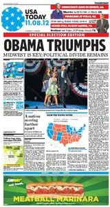 USA Today International Edition from Thursday, 08. November 2012