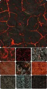 Gaseous Volcanic Photoshop Patterns