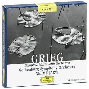 Neeme Jarvi, GSO - Grieg: Complete Music With Orchestra (6CDs, 1993)