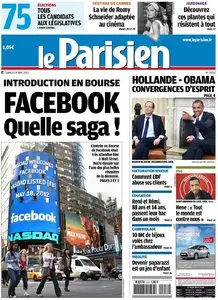 Le Parisien + Cahier Paris du Samedi 19 Mai 2012
