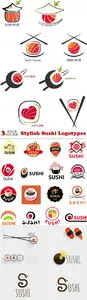 Vectors - Stylish Sushi Logotypes