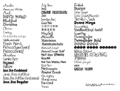 Typadelic Fonts