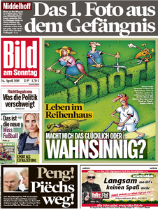 Bild am Sonntag, 26. April 2015