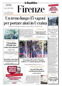 la Repubblica Firenze - 3 Aprile 2022