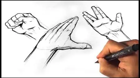 How To Draw Hands - Hand Figure Drawing Anatomy Course