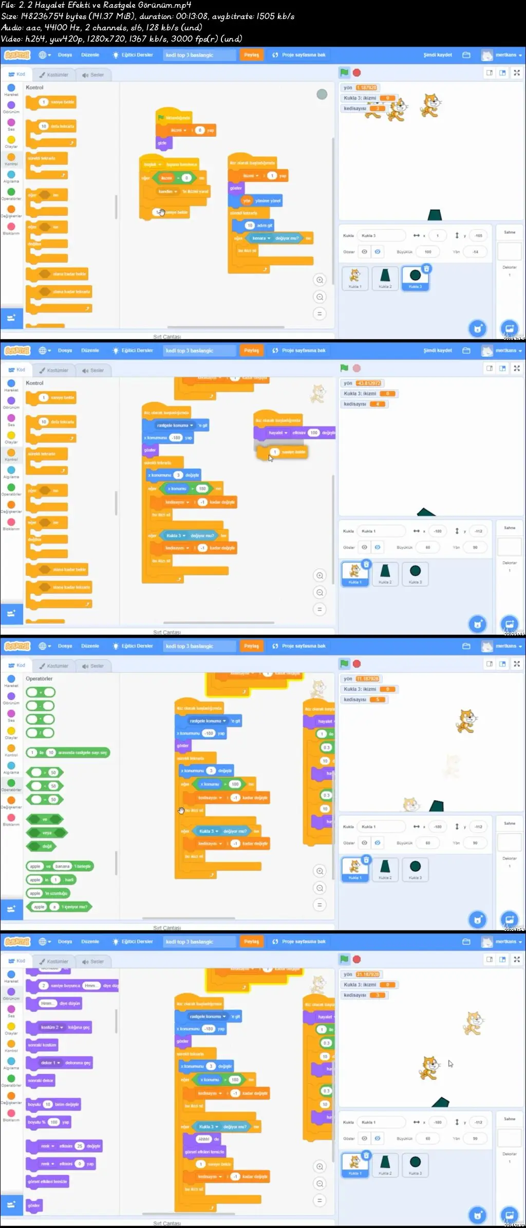 Sıfırdan Scratch ile Algoritma ve Programlama