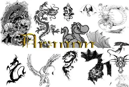 Dragon brushes for Photoshop