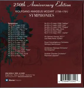 Mozart - Harnoncourt / Koopman / Leppard - Symphonies (250th Anniversary Edition) (2005) [8x CD Box Set] {Repost}
