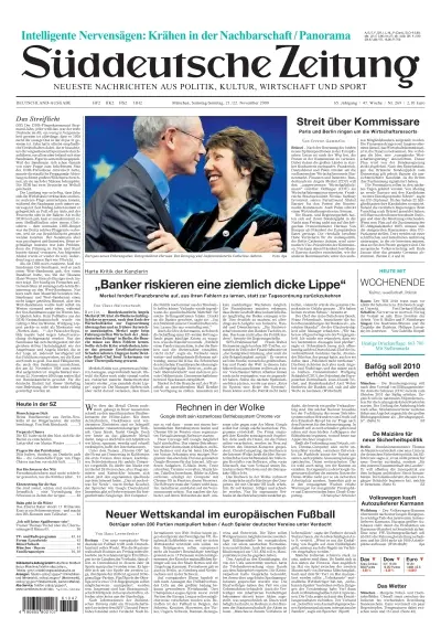 Sueddeutsche Zeitung vom 21.11.2009