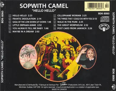 Sopwith Camel - Hello Hello (1967) [Reissue 1992]