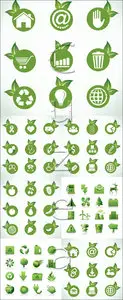 Vector Eco Green Icons