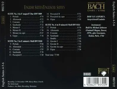 J.S.Bach - English Suites 4-5-6 CD 2 - Bob van Asperen