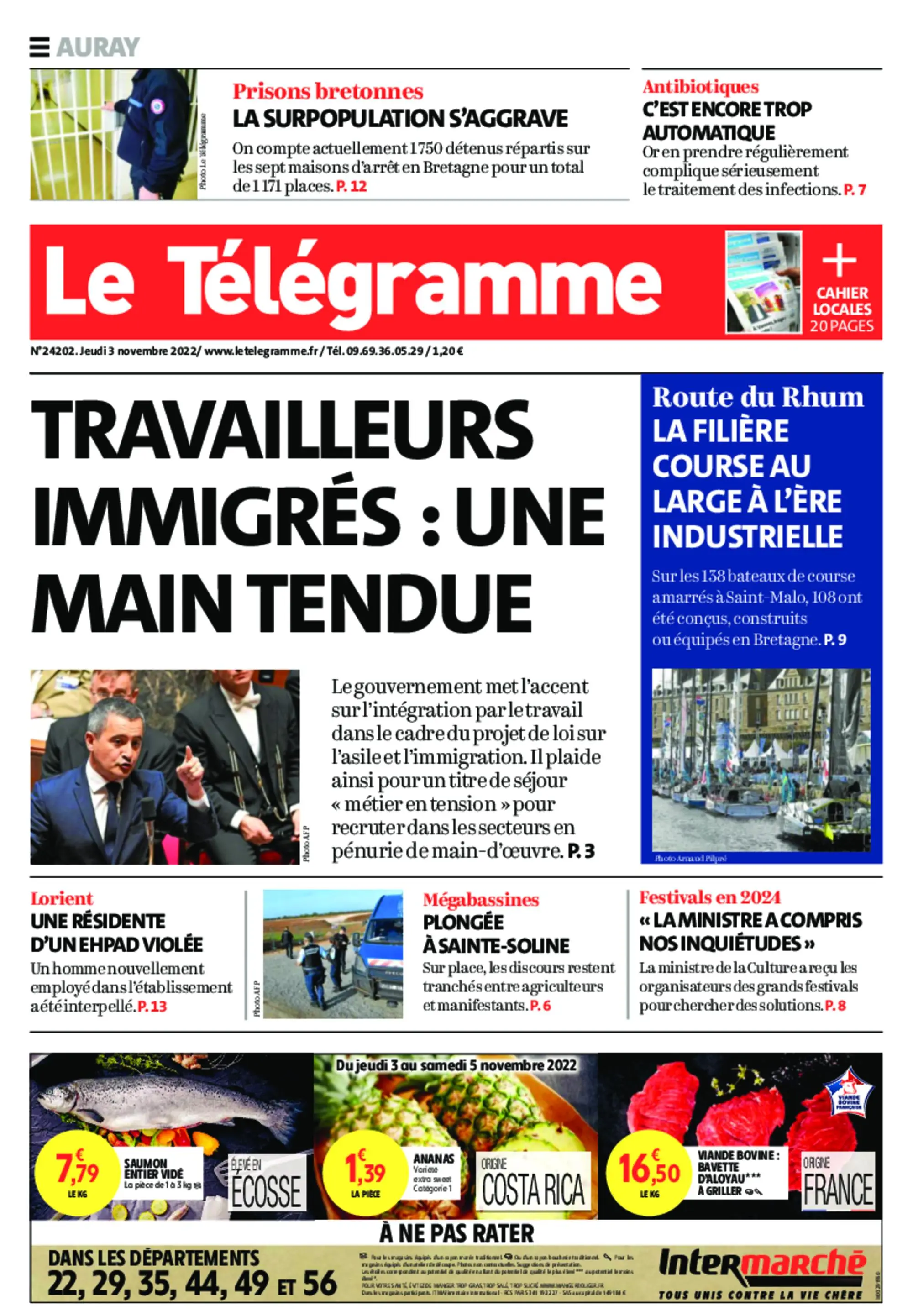 Le Télégramme Auray – 03 novembre 2022 / AvaxHome