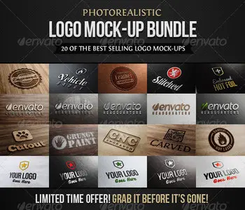 GraphicRiver - Photorealistic Logo Mock-Up Bundle