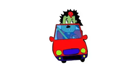 Simple Cartoon Drawing Course : a Kid driving a Toy Car